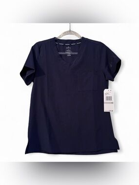 NWT Nautica Navy Blue Scrub Top